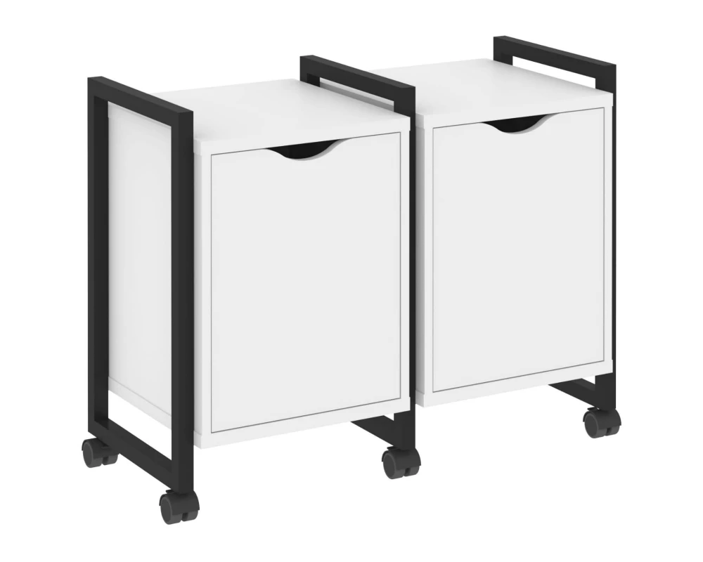 Тумба на колесных опорах наборная. Вариант №2 970х460х767 Loft