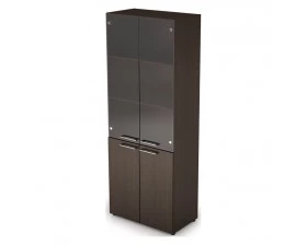 Шкаф стеллаж высокий со стеклом (798*430*2112) 4Ш.005.3 Taim-Max images