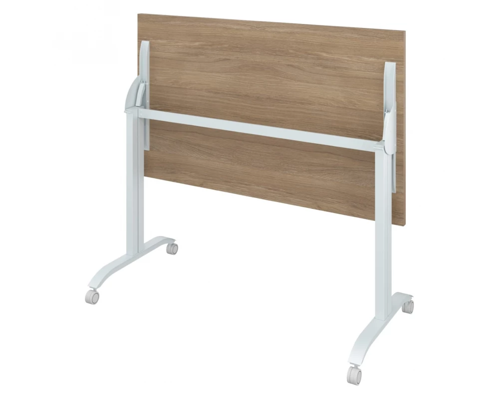 Стол на колёсах, на м/к с откидной столешницей (1200х700х760) Дублин