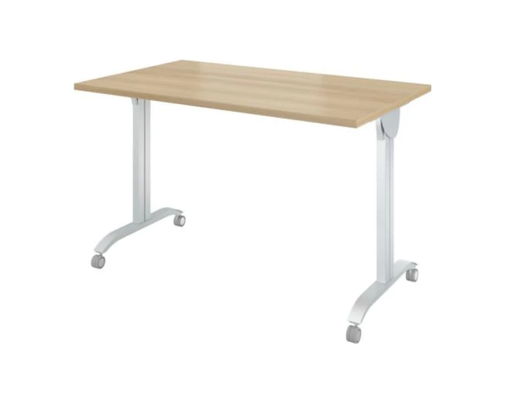 Стол на колёсах, на м/к с откидной столешницей (1200х700х760) Дублин