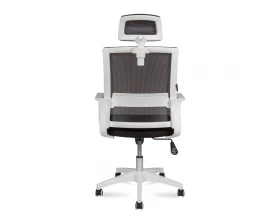 Кресло руководителя Norden Бит white Сетка/Ткань, Черный images