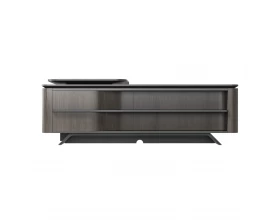 Стол руководителя на опорной сервисной тумбе - левый 2480x2240x750-1150 Atlas (Sun) images